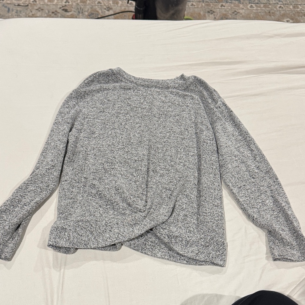 GAP Kids Heather Gray Knit Top
